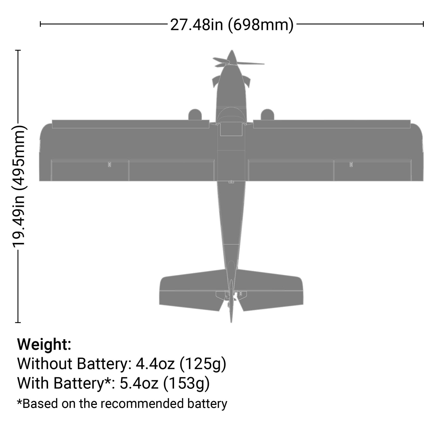 E-flite UMX Turbo Timber Evolution BNF Basic with AS3X and SAFE