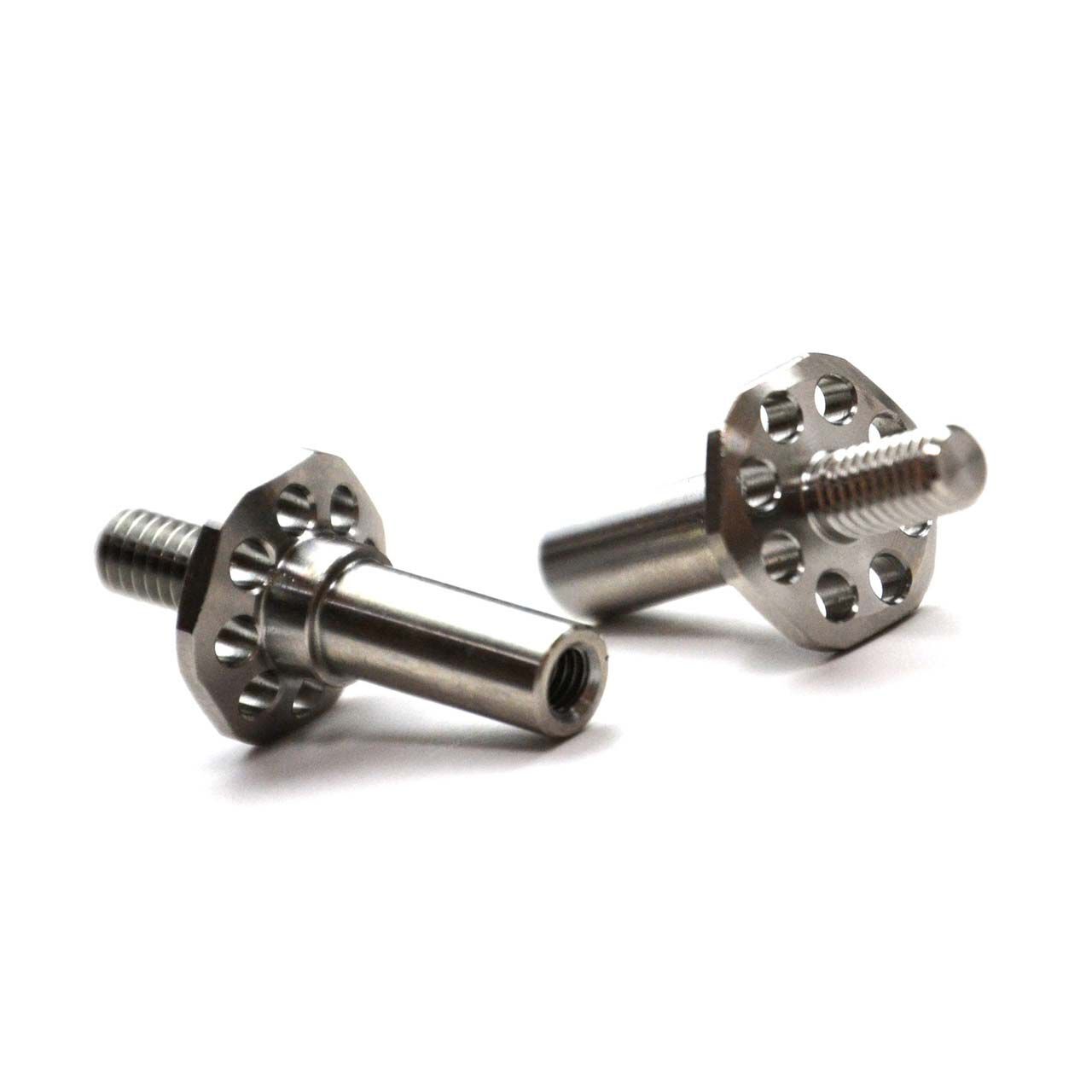 Flite Front RC Axles, Titanium: Team Associated B6.3