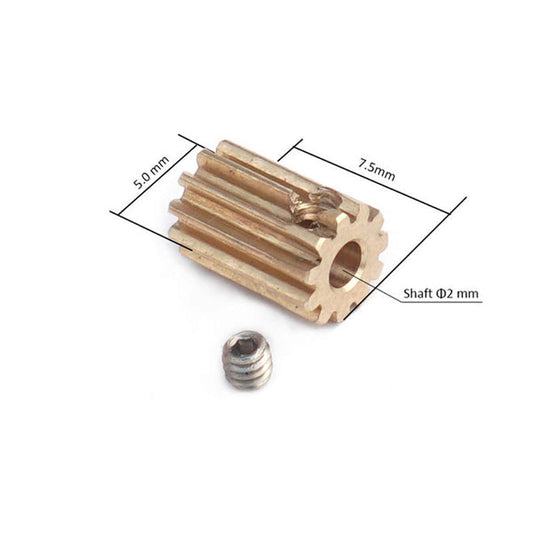 11T High Quality Brass Pinion For Micro Komodo: TRX-4M Motor