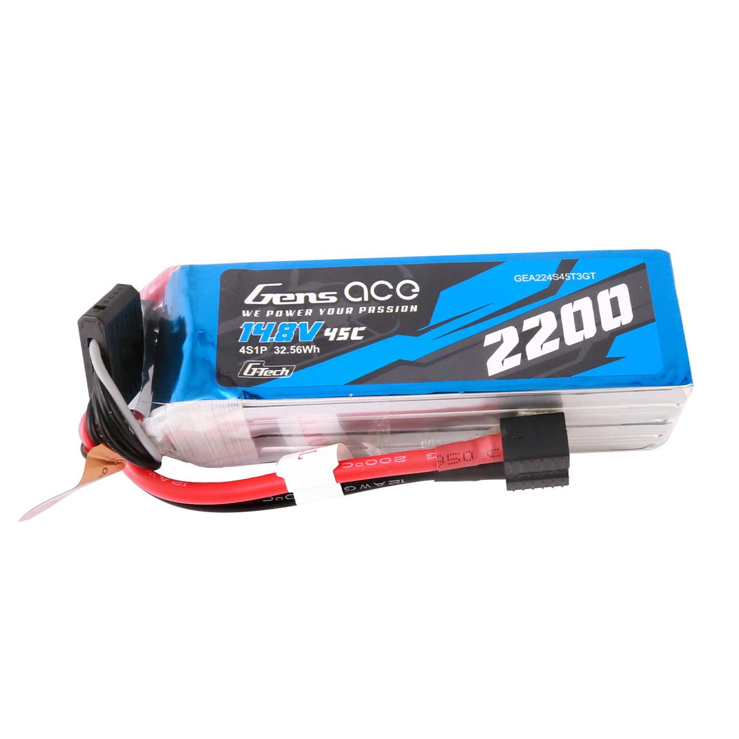 11.1V 1800mAh 3S 45C G-Tech Smart LiPo Battery: Deans