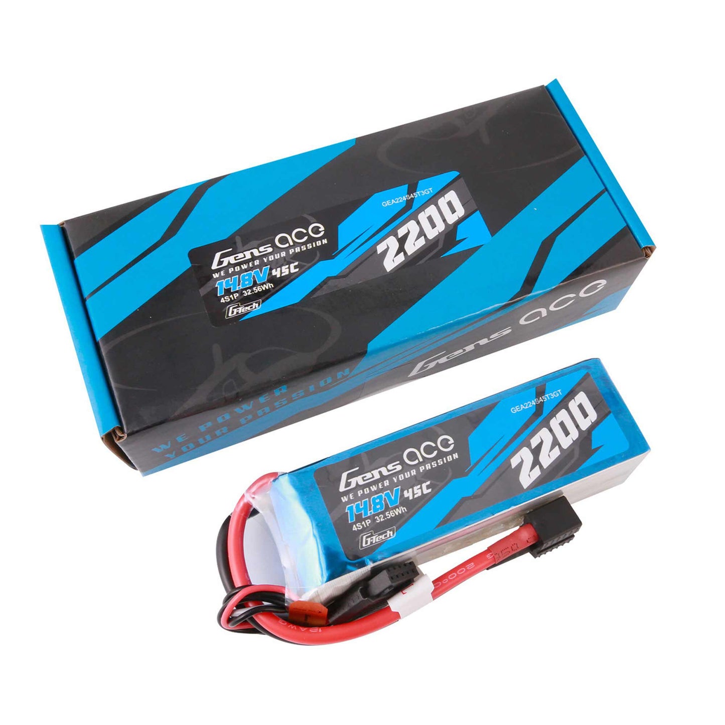 11.1V 1800mAh 3S 45C G-Tech Smart LiPo Battery: Deans