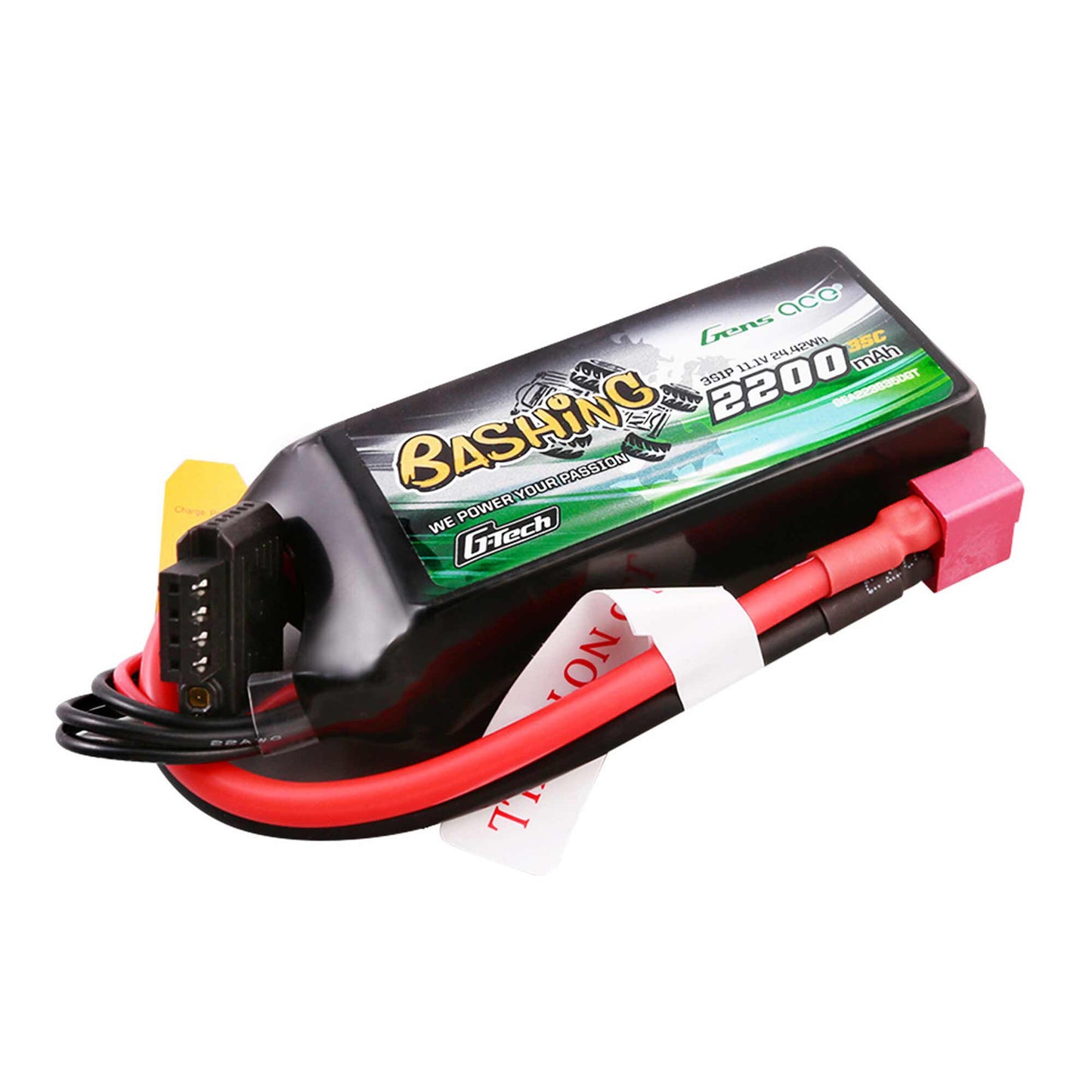 11.1V 2200mAh 3S 35C G-Tech Smart Lipo Battery: Deans