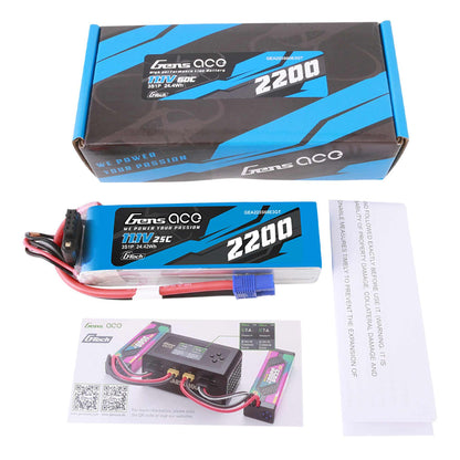 11.1V 2200mAh 3S 60C G-Tech Smart LiPo Battery: EC3