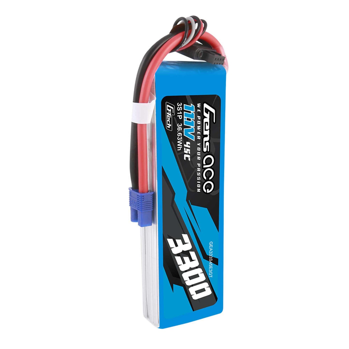 11.1V 3300mAh 3S 45C G-Tech Smart Lipo Battery: EC3