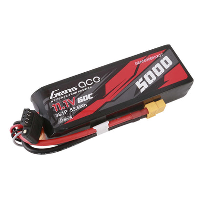 11.1V 5000mAh 3S 60C Long G-Tech Smart LiPo Battery: XT60