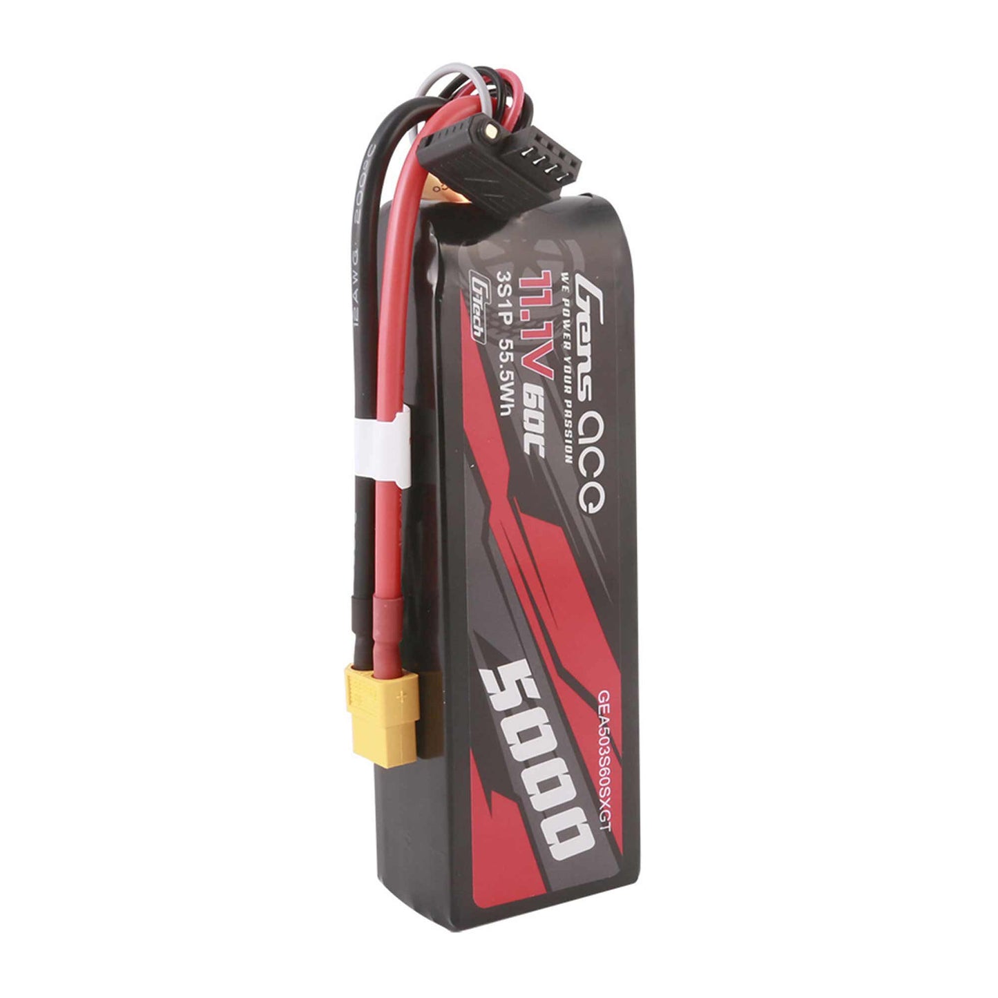 11.1V 5000mAh 3S 60C Long G-Tech Smart LiPo Battery: XT60