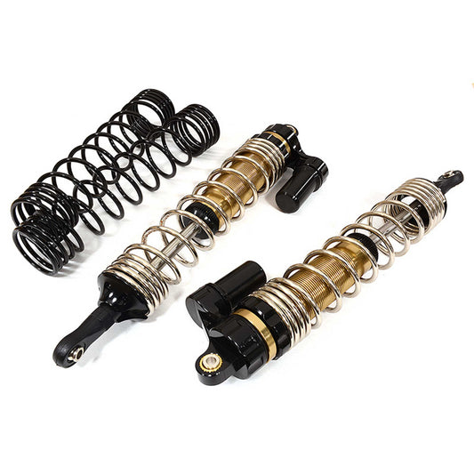 140mm Front Shock Set: Traxxas UDR Black (2)