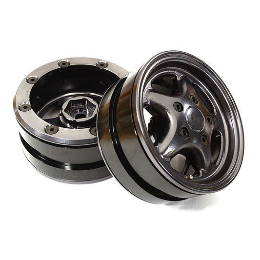 1.9 Alloy 5 Spoke Wheel, Gun Metal: Rock Crawler (2)