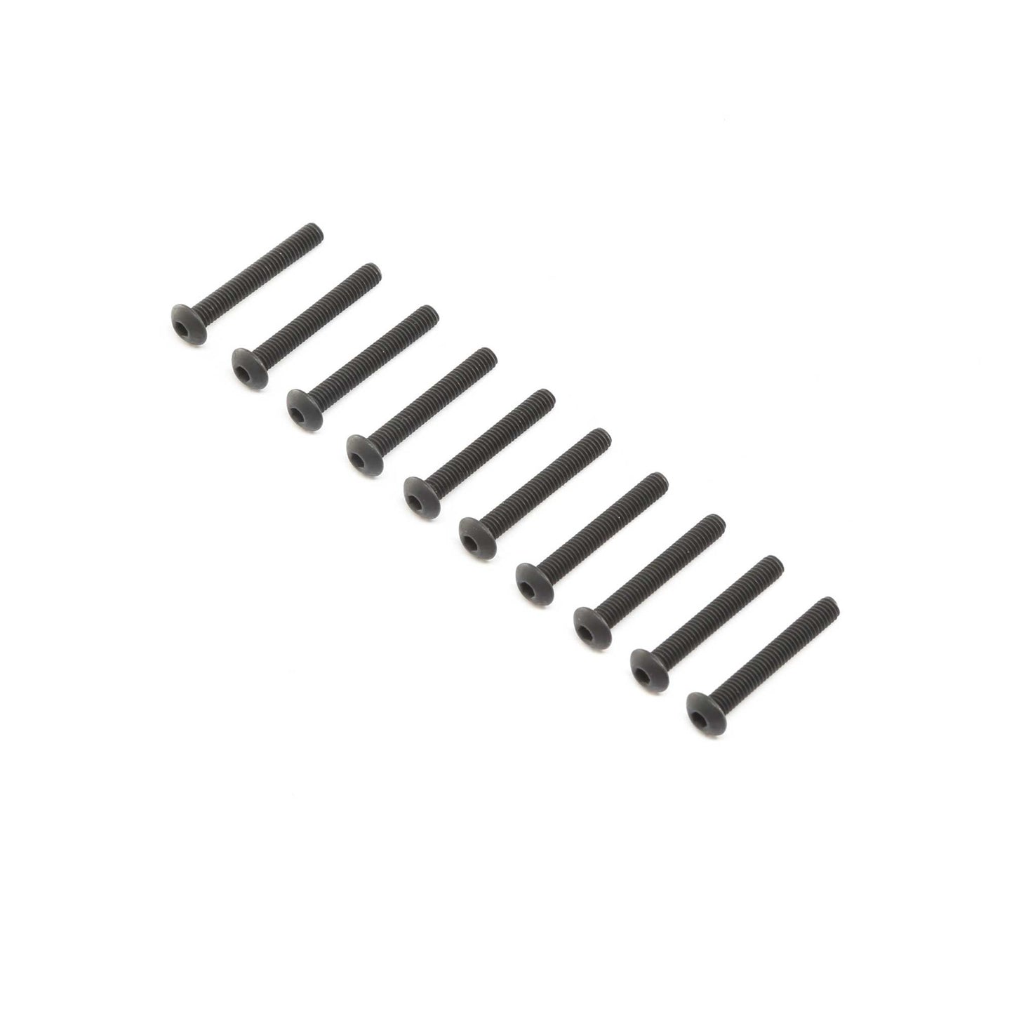 Button Head Screws, Steel, Black Oxide, M4 x 30mm (10)