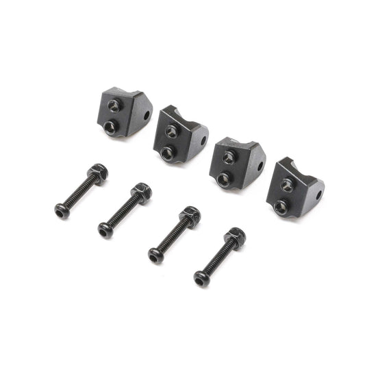 Aluminum Lower 4-link Mount Set, Black: Mini LMT (4)