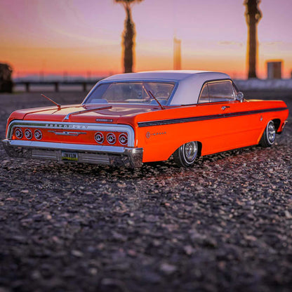 1/10 SixtyFour Chevrolet Impala Hopping Lowrider, Orange/White