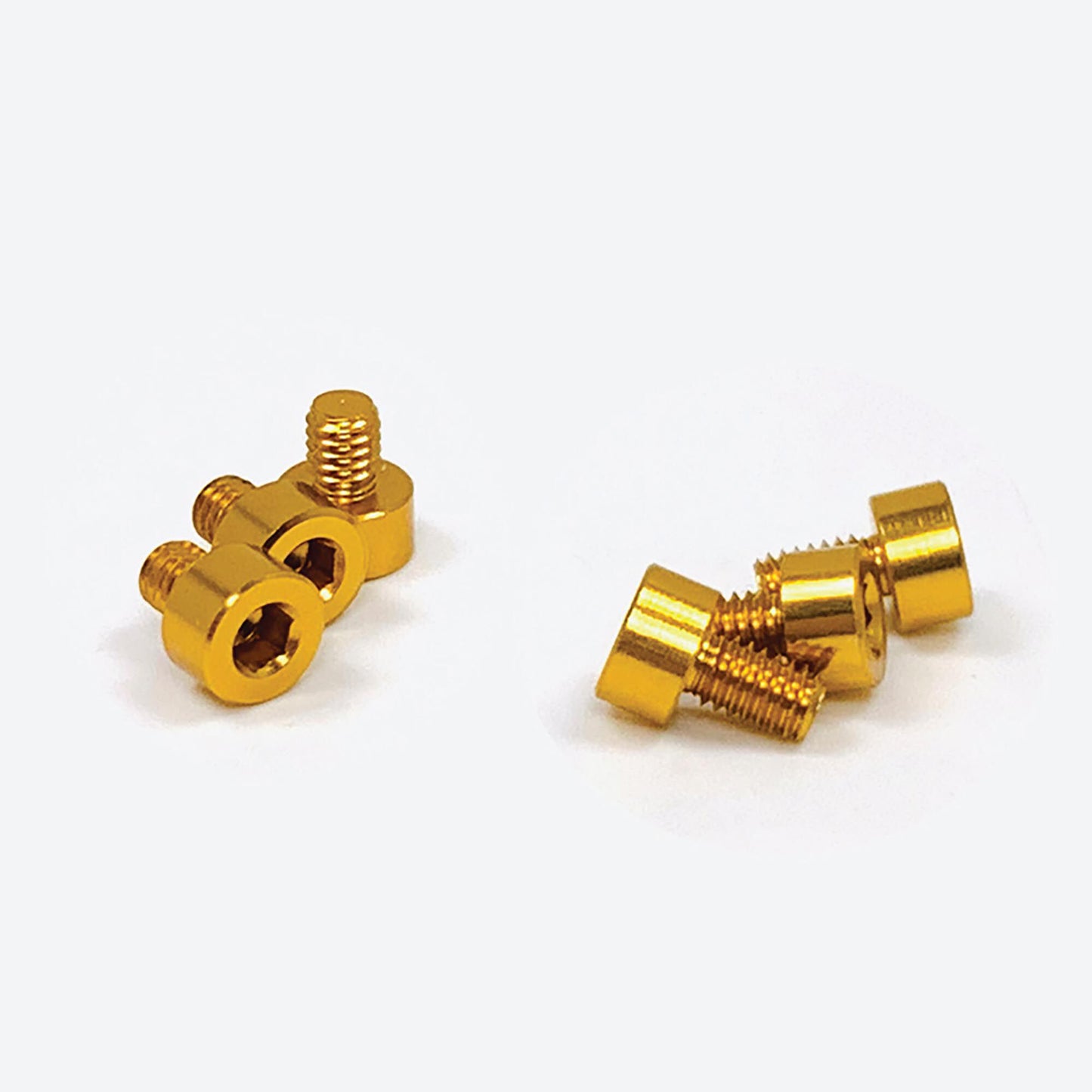 X-Factor  Aluminum Screw Kit Gold 5mm (3), 6mm (3)