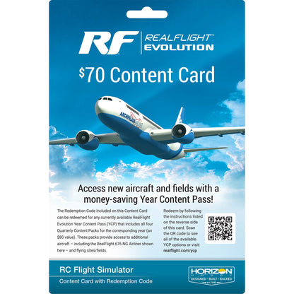 RealFlight Evolution Content Card $70