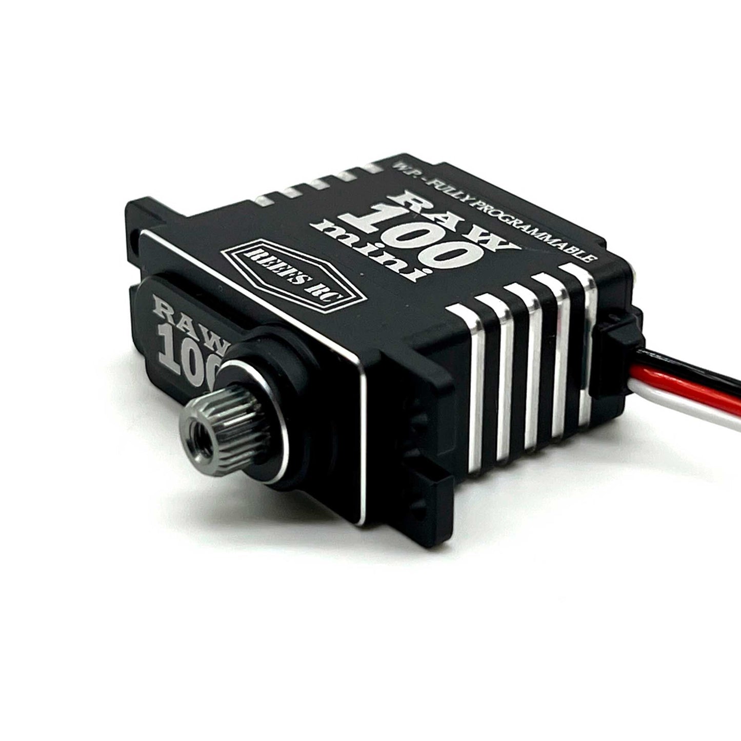 RAW 100 Mini Digital Metal Gear Waterproof Programmable Servo, Black