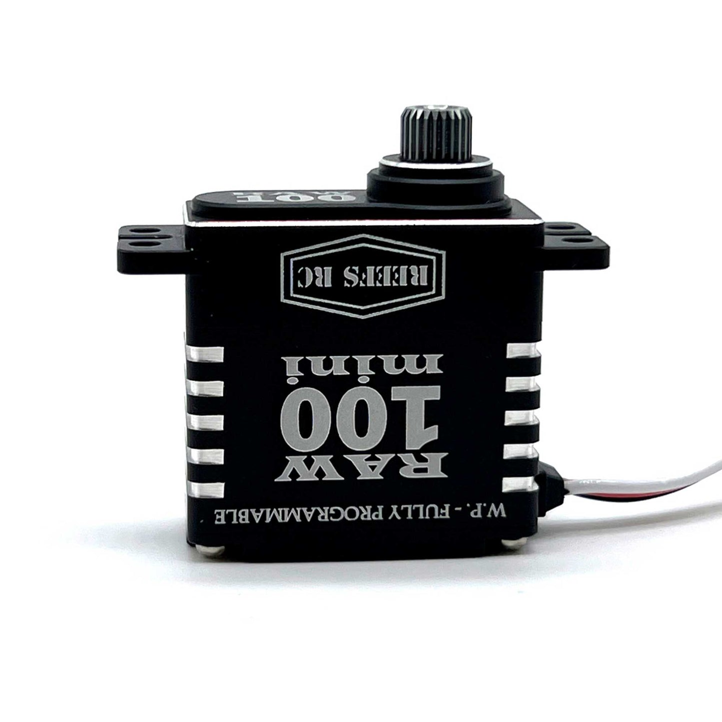 RAW 100 Mini Digital Metal Gear Waterproof Programmable Servo, Black