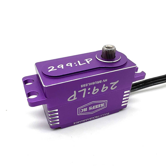 299:LP Low Profile Digital Metal Gear Waterproof Programmable Servo, Purple