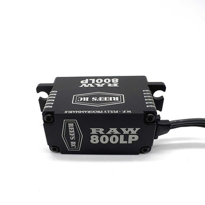 RAW 800LP Low Profile Digital Metal Gear Waterproof Programmable Servo, Black