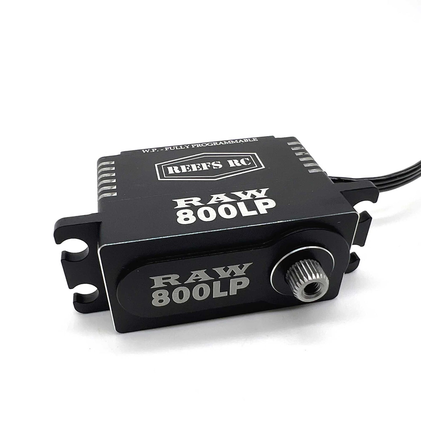 RAW 800LP Low Profile Digital Metal Gear Waterproof Programmable Servo, Black