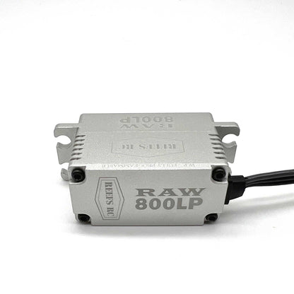 RAW 800LP Low Profile Digital Metal Gear Waterproof Programmable Servo, Silver