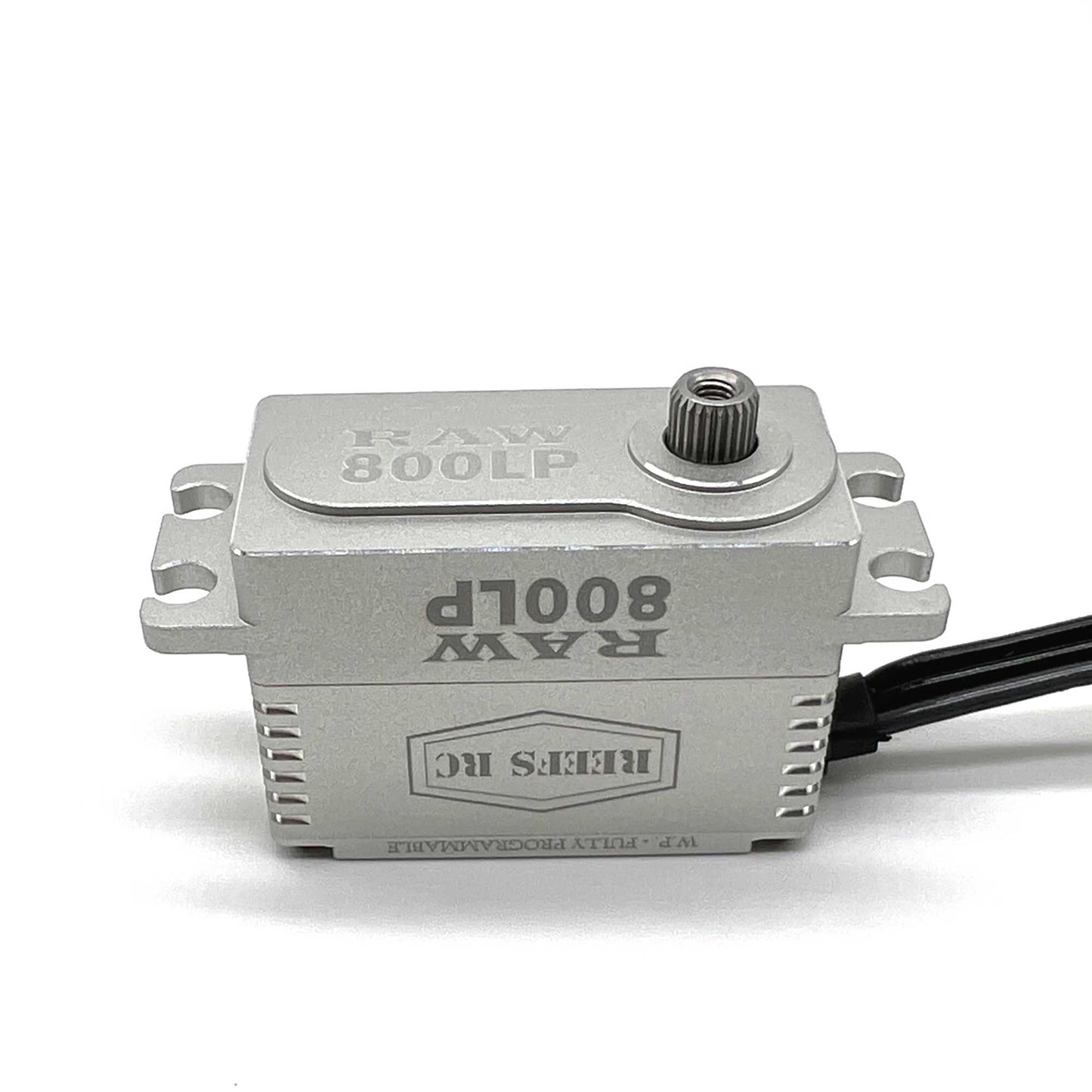 RAW 800LP Low Profile Digital Metal Gear Waterproof Programmable Servo, Silver