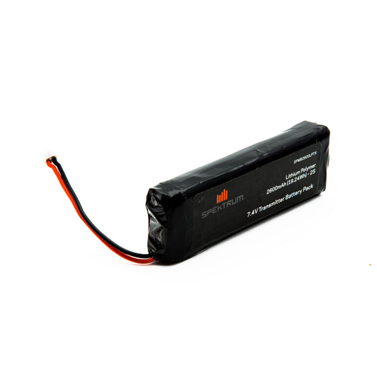 7.4V 2600mAh 2S LiPo Transmitter Battery: DX18