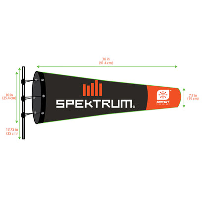 Spektrum Smart Airfield Windsock, 10in x 36in