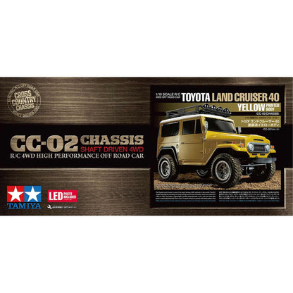 1/10 R/C Toyota Land Cruiser 40 (Yellow Painted Body) (CC-02)