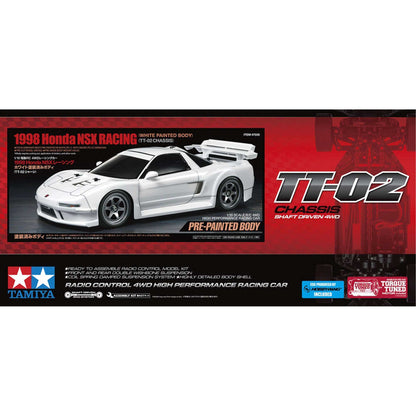 1/10 RC 1998 Honda NSX Racing (White Painted Body) (TT-02) LIMITED EDITION