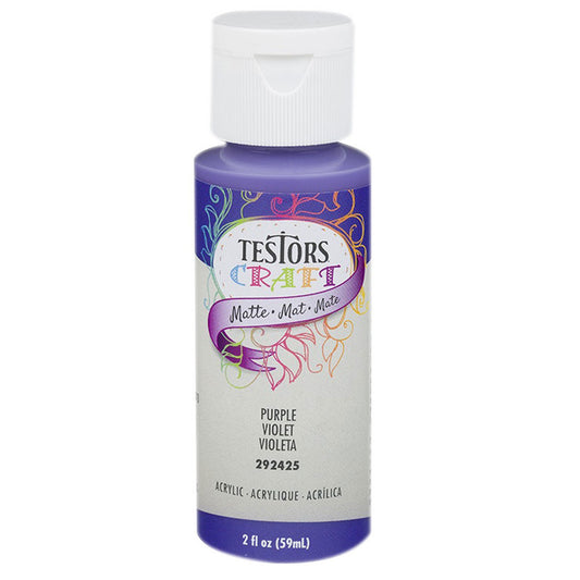 Testors 2oz Acrylic Craft Paint, Satin Purple