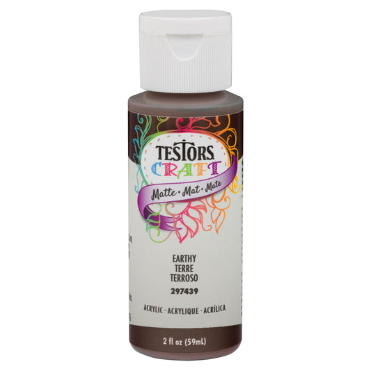 Testors 2oz Acrylic Craft Paint, Satin Earthy