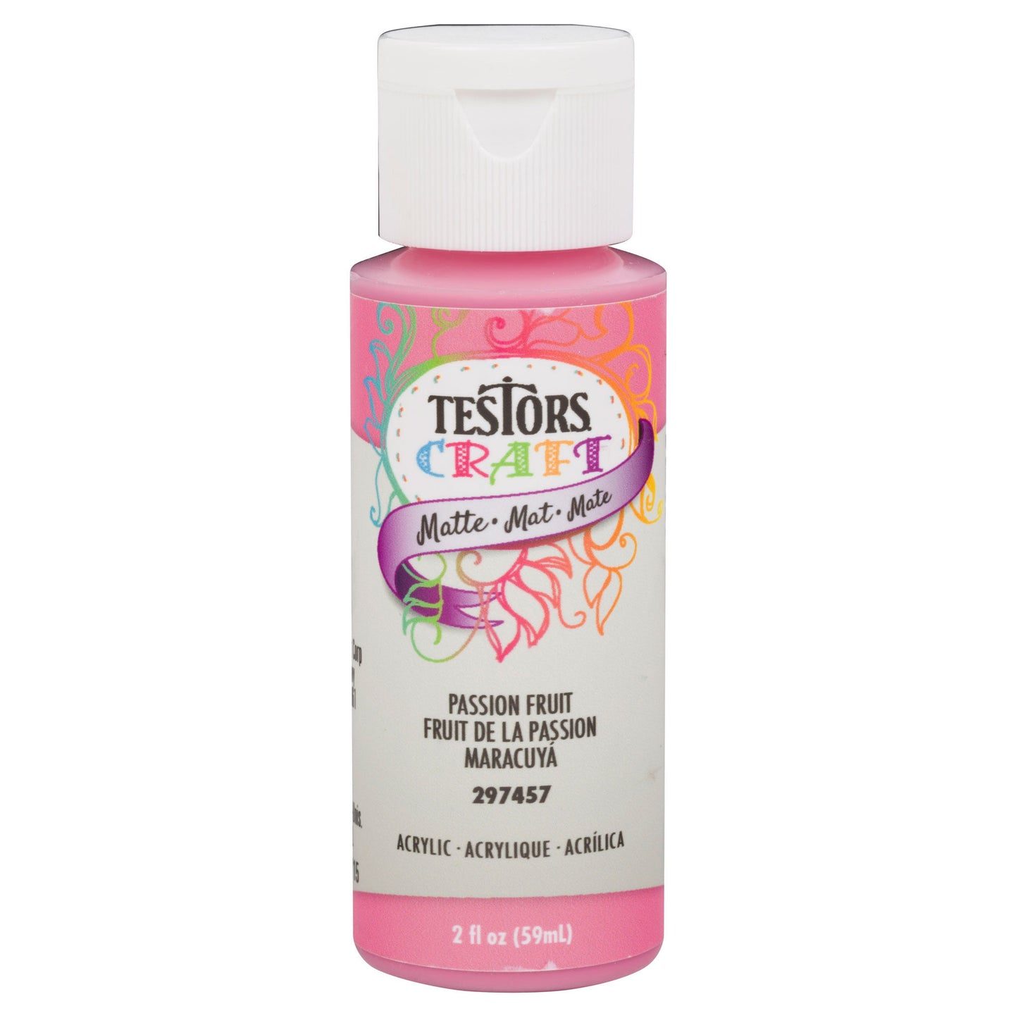 Testors 2oz Acrylic Craft Paint, Satin Passion