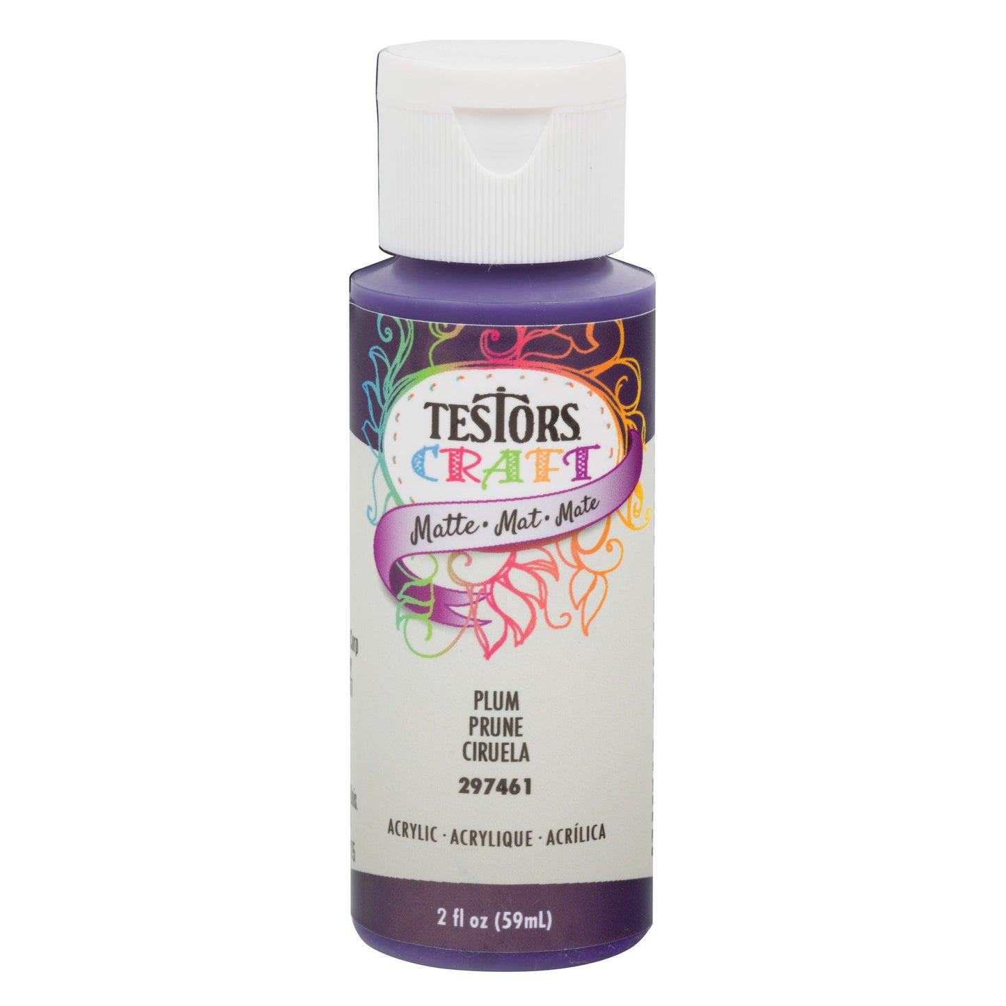 Testors 2oz Acrylic Craft Paint, Satin Plum