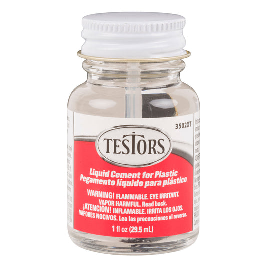 TESTORS Liquid Plastic Cement, 1oz.