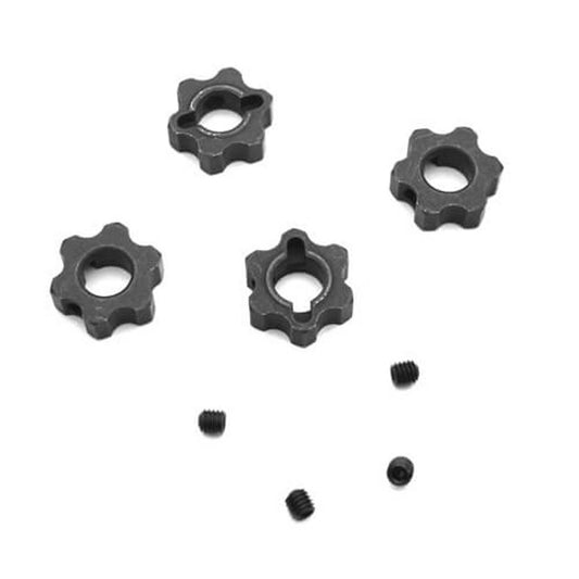 Wheel Hexes 12mm Lightened Steel (4): SCT410 SL