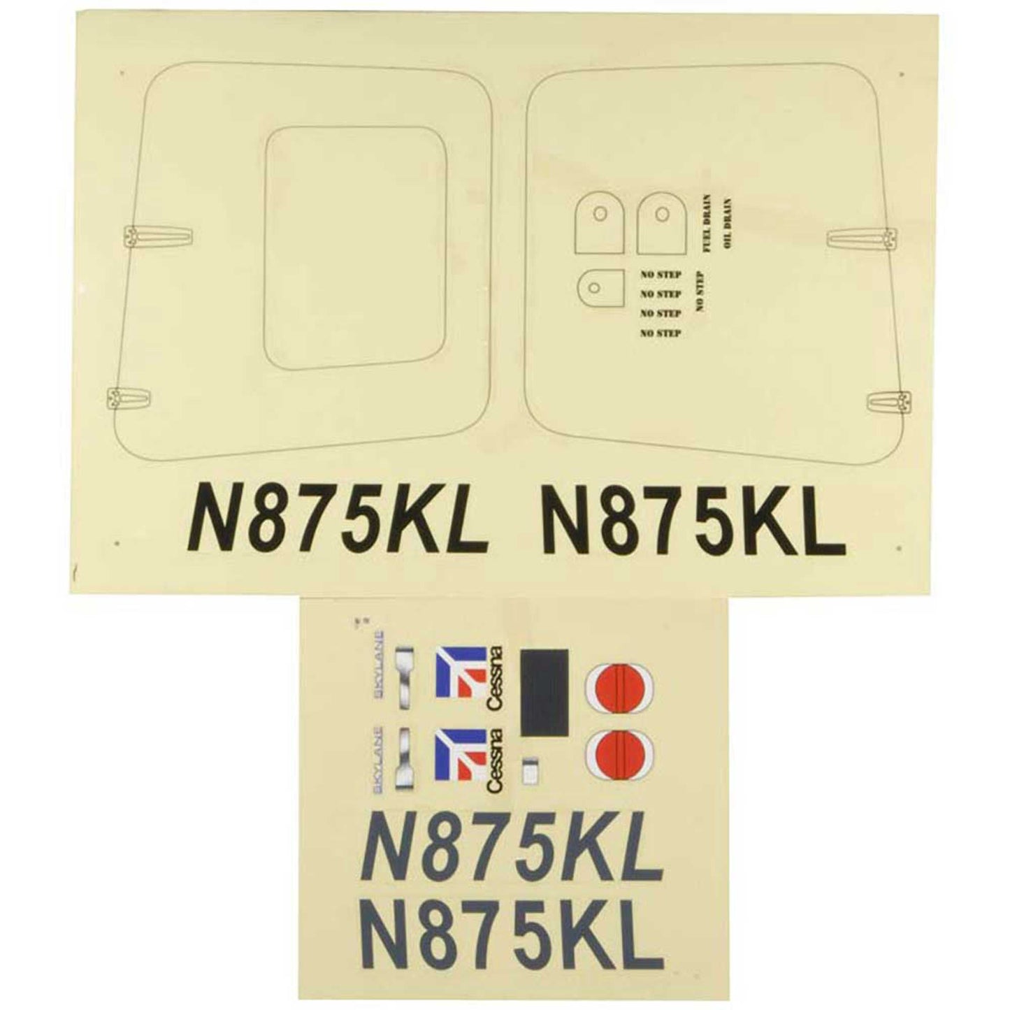 Decal Set: Cessna 182 60 Size