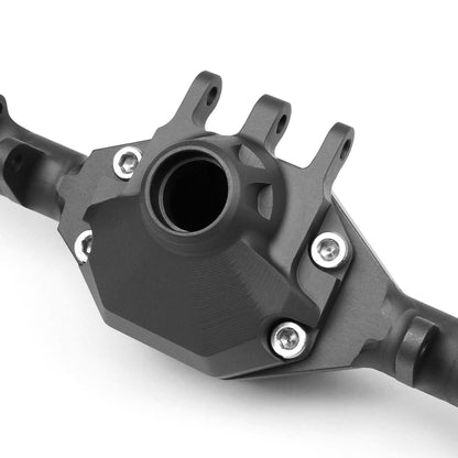 Currie F9 Front Axle, Black Anodized: SCX10-II