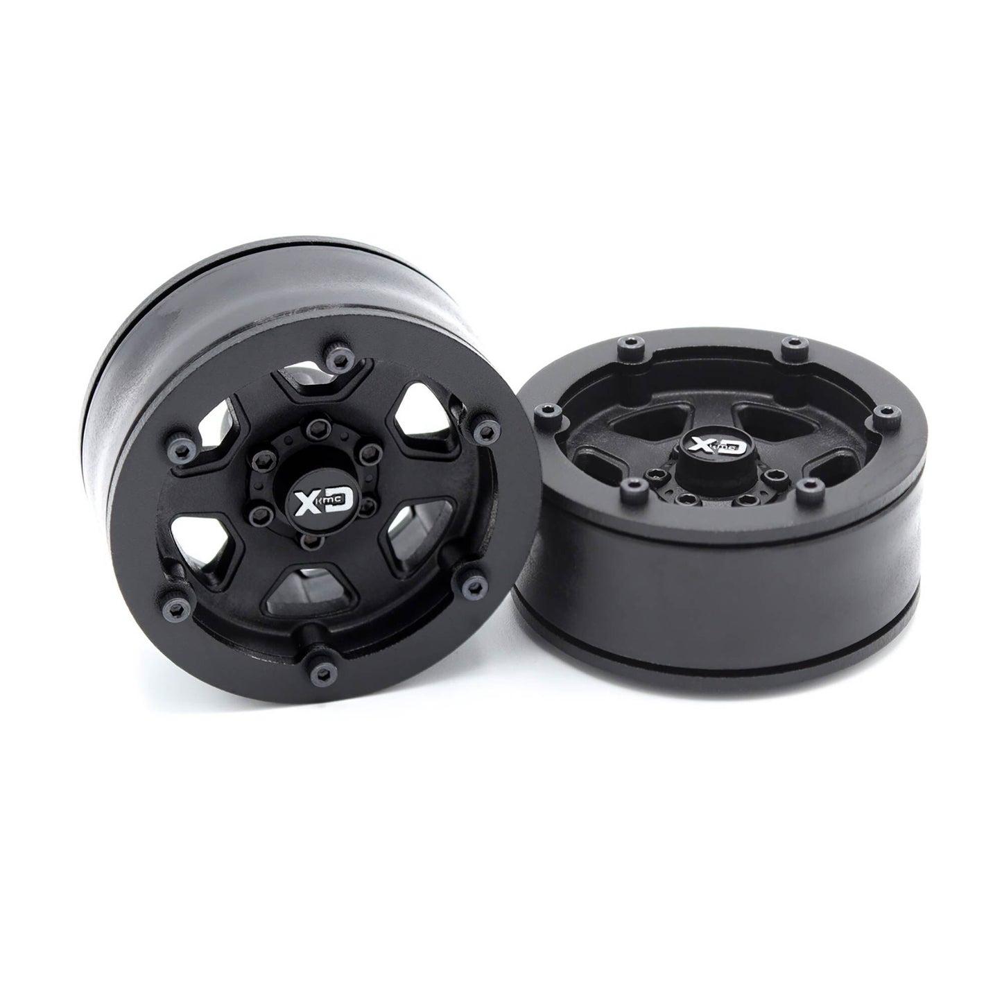 Incision 1.9" KMC KM233 Hex Plastic Wheels, Black