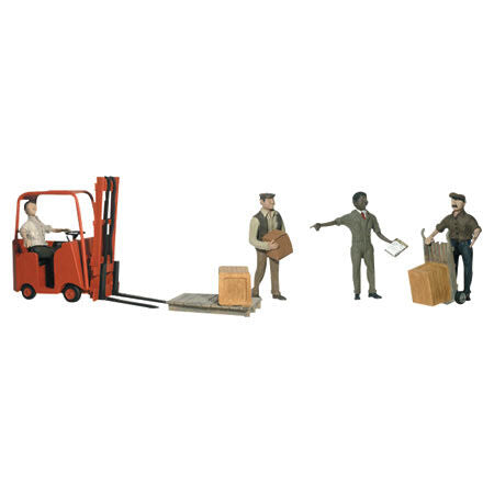 O Workers with Forklift