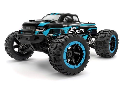 Slyder MT 1/16 4WD Electric Monster Truck - Blue - Dirt Cheap RC SAVING YOU MONEY, ONE PART AT A TIME