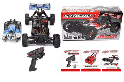 Syncro-4 1/8 4S Brushless Off Road Buggy, RTR, Blue