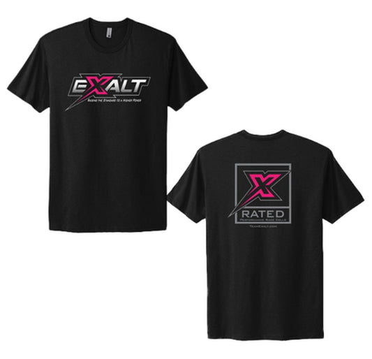 Team Exalt "X-Rated" Graffix T-Shirt, Large - Dirt Cheap RC SAVING YOU MONEY, ONE PART AT A TIME