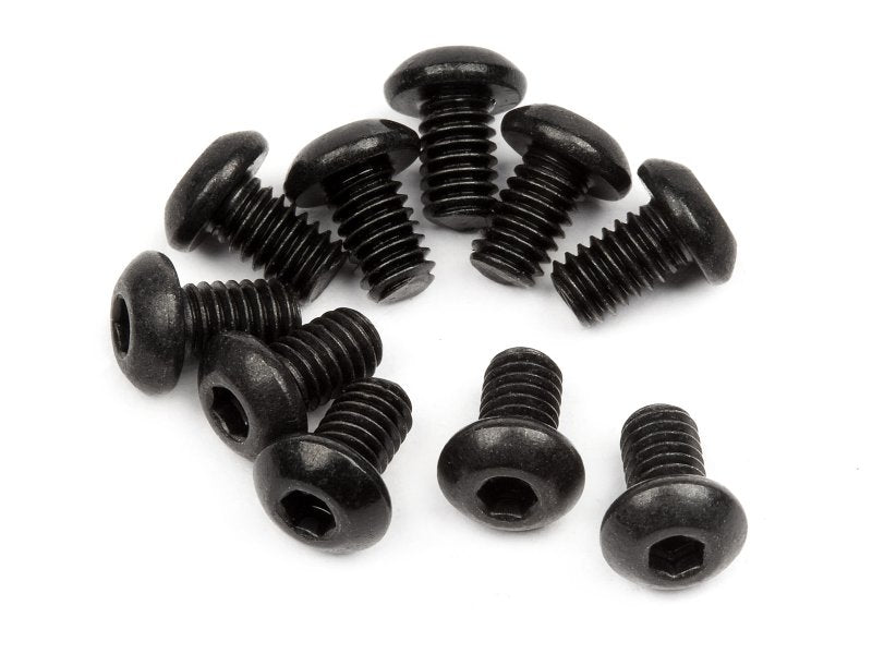 Button Head Screw M2.5X4mm (Hex Socket/10pcs) - Dirt Cheap RC SAVING YOU MONEY, ONE PART AT A TIME