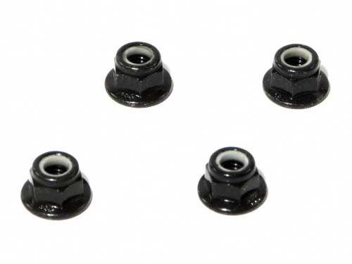 Flanged Lock Nut M5 (Black/4pcs) - Dirt Cheap RC SAVING YOU MONEY, ONE PART AT A TIME