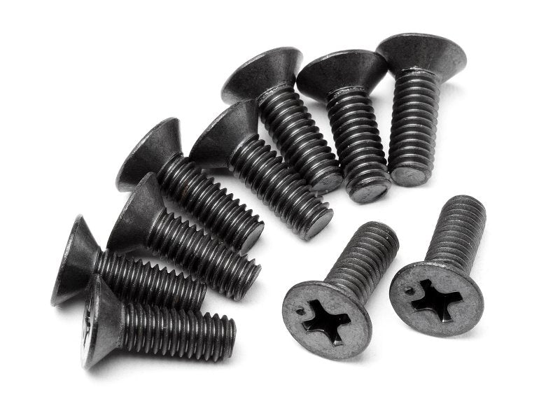 Flat Head Screw 4X12mm (6pcs) - Dirt Cheap RC SAVING YOU MONEY, ONE PART AT A TIME