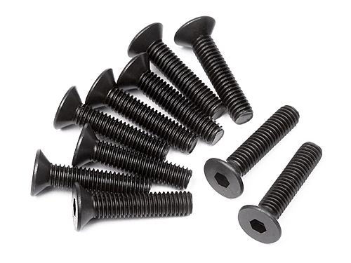 Flat Head Screw M3X14mm (Hex Socket/10pcs) - Dirt Cheap RC SAVING YOU MONEY, ONE PART AT A TIME