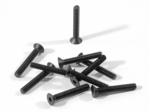 Flat Head Screw M3X20mm (Hex Socket/10pcs) - Dirt Cheap RC SAVING YOU MONEY, ONE PART AT A TIME