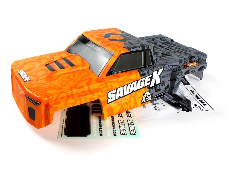 GT-6 Sportcab Painted Truck Body (Orange/Grey) - Dirt Cheap RC SAVING YOU MONEY, ONE PART AT A TIME