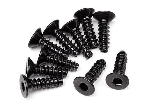 Tp. Flat Head Screw M3X10mm (Hex Socket/10pcs) - Dirt Cheap RC SAVING YOU MONEY, ONE PART AT A TIME