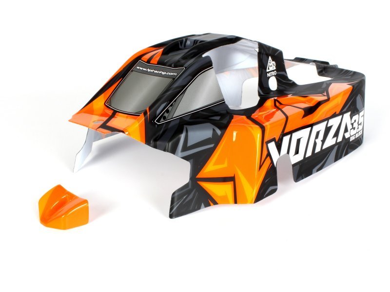 Vorza VB-2 Nitro Buggy Painted Body (Orange) - Dirt Cheap RC SAVING YOU MONEY, ONE PART AT A TIME