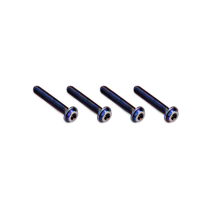 3x18mm Top Hat Titanium Screw, Burnt Blue, 4pc - Dirt Cheap RC SAVING YOU MONEY, ONE PART AT A TIME